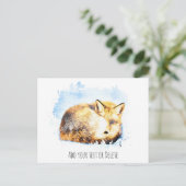 *~* Animal Red Fox Ap18 Künstlerisch Art Wildlife  Postkarte (Stehend Vorderseite)
