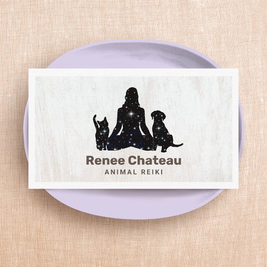 Animal Reiki Master Business Card Visitenkarte