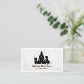 Animal Reiki Master Business Card Visitenkarte (Stehend Vorderseite)