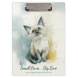 Animal Rescue Shelter Paper Organizer Klemmbrett