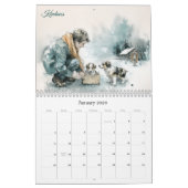 Animal Rescue Volunteers Watercolor Art Kalender (Jan 2026)