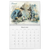 Animal Rescue Volunteers Watercolor Art Kalender (Mär 2026)