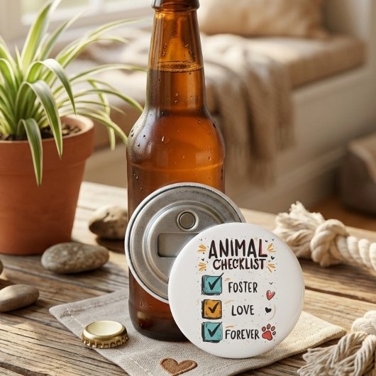 Animal Rescue Whimsical Shelter Gift Flaschenöffner