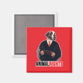 Animal Rights Magnet (Vorderseite/Rückseite)