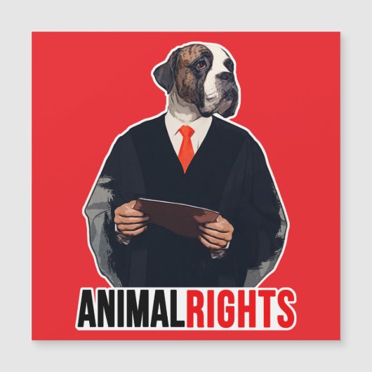 Animal Rights Magnetkarte (Vorderseite)