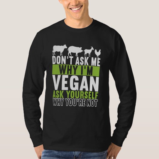 Animal Rights Vegan Vegetarian 6 T-Shirt (Vorderseite)