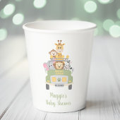 Animal Safari Baby Dusche Pappbecher