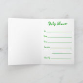 Animal Safari Baby Shower Einladung (Innenseite)