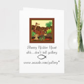 Animal Safari Baby Shower Einladung (Rückseite)