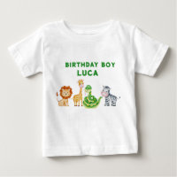 Animal Safari Birthday T - Shirt