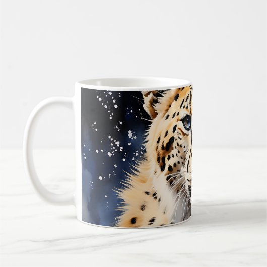 Animal Safari Cheetah Watercolor Kaffeetasse (Links)