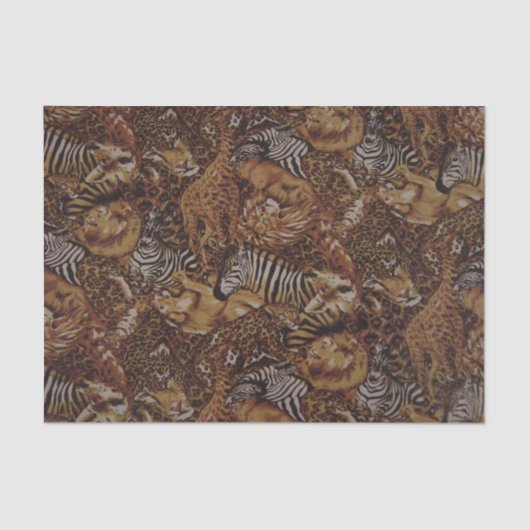 ANIMAL SAFARI JUNGLE SEIDENPAPIER (Vorderseite)