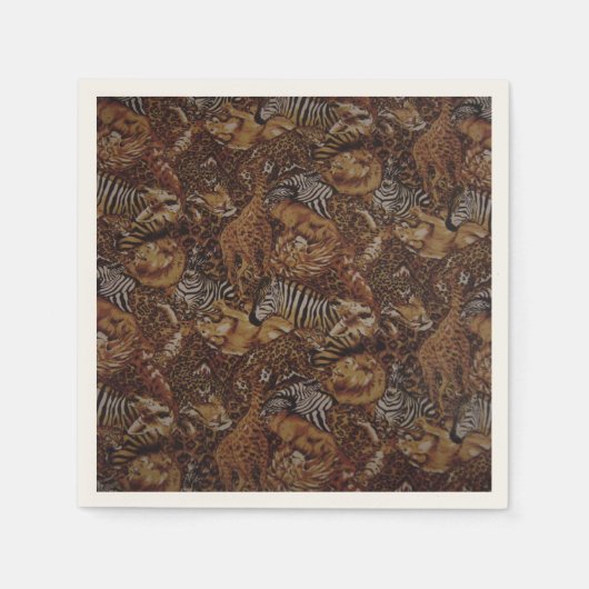 ANIMAL SAFARI JUNGLE SERVIETTE (Vorderseite)