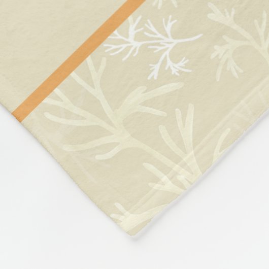 Animal Safari Little Boy's Name Soft Beige Fleecedecke (Ecke)