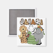 Animal Safari Magnet (Vorderseite/Rückseite)