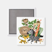 Animal Safari Magnet (Vorderseite/Rückseite)