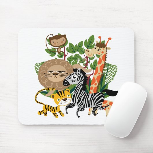 Animal Safari Mousepad (Mit Mouse)