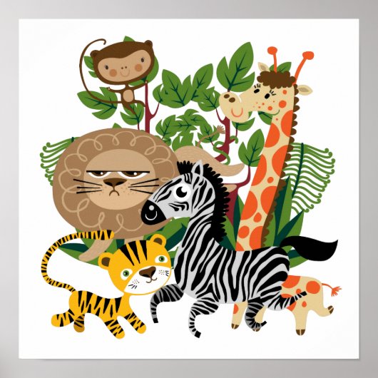 Animal Safari Poster (Vorne)