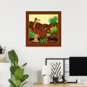 Animal Safari Print Poster (Heimbüro)