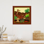 Animal Safari Print Poster (Küche)