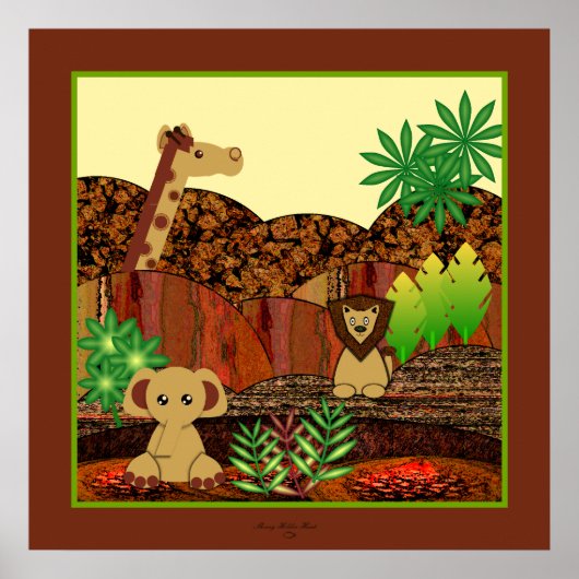 Animal Safari Print Poster (Vorne)