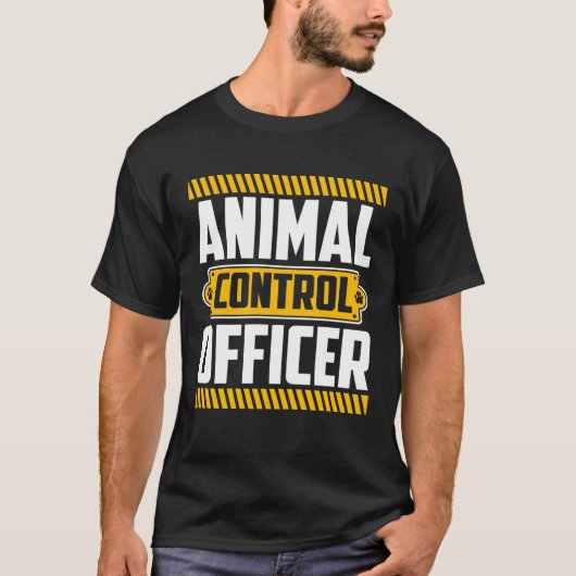 Animal Saying Animal Control Officer Hund Rescue T-Shirt (Vorderseite)