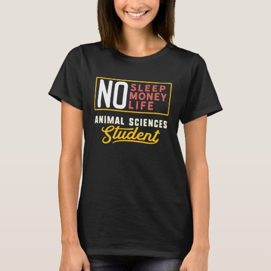 Animal Sciences Major Studen Graduation T-Shirt (Vorderseite)