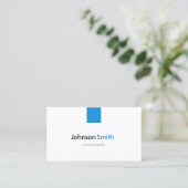 Animal Scientists - Simple Aqua Blue Visitenkarte (Stehend Vorderseite)
