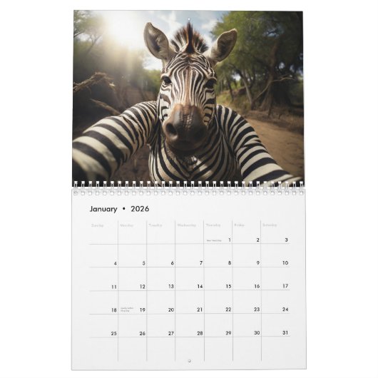 Animal Selfies 2 Calendar Kalender (Jan 2026)
