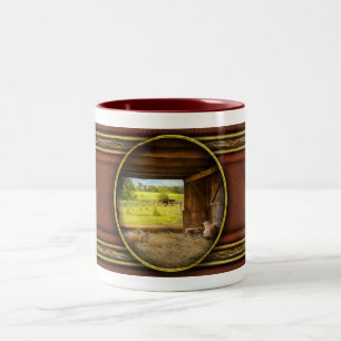 Animal - Sheep - Counting sheep Zweifarbige Tasse