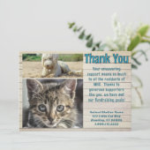 Animal Shelter Photo Template Thank You Cards Einladung (Stehend Vorderseite)