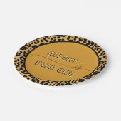 Animal Skin Leopard Spot Wild One  Pappteller (Schrägansicht)