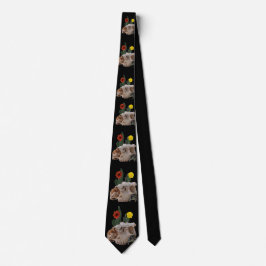 Animal Skull, Cactus, Flowers, and a Cute Spider Krawatte