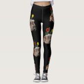 Animal Skull, Cactus, Flowers, and a Cute Spider Leggings (Vorderseite)