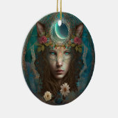 Animal Spirit Mysasy Fantasy Art Keramik Ornament (Rechts)