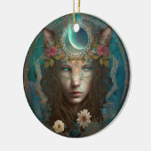 Animal Spirit Mysasy Fantasy Art Keramik Ornament (Links)
