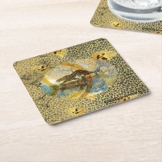 Animal Spirits Coasting Rechteckiger Pappuntersetzer (angewinkelt)