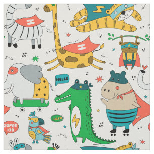 Animal Super Hero Stoff