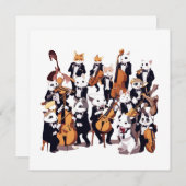 Animal Symphonie Feiertagskarte (Vorne/Hinten)