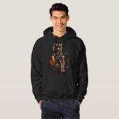 Animal Tiger Guitar Tiger Playing Electric Guita Hoodie (Vorne ganz)