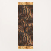 Animal Tiger Print Gold Elegant Metallic Glam Yogamatte (Vorderseite)