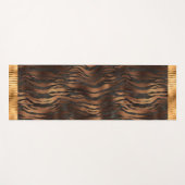 Animal Tiger Print Gold Elegant Metallic Glam Yogamatte (Vorderseite (Horizontal))