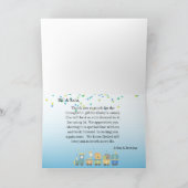 Animal Train Boys Blue Dankeschön Karte (Innenseite)