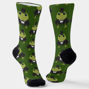 Animal Tuxedo Frog Socken