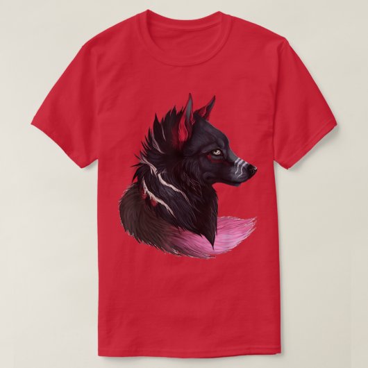 animal wolf face wolves tee howling magical wolves (Design vorne)