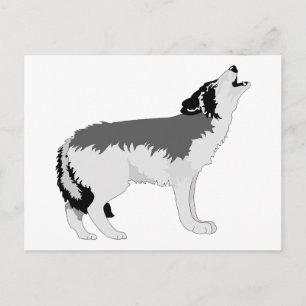 Animal Wolf Nature Peace Liebe Destiny Postkarte