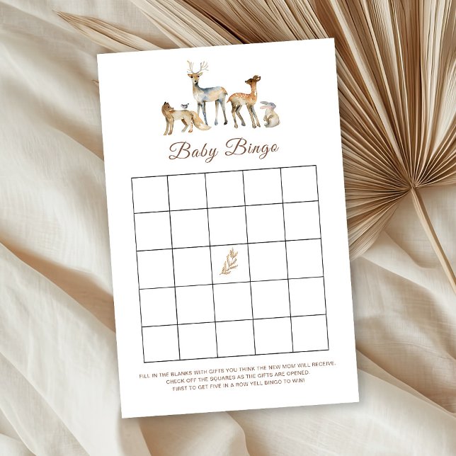 Animal Woodland Baby Bingo Game (Von Creator hochgeladen)