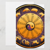 Animal Yin Yang Briefpapier (Vorne/Hinten)