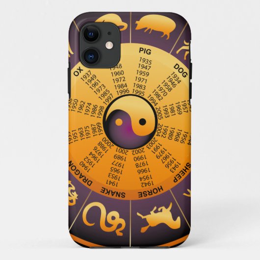 Animal Yin Yang Case-Mate iPhone Hülle (Rückseite)
