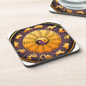 Animal Yin Yang Untersetzer (Linke Seite)
